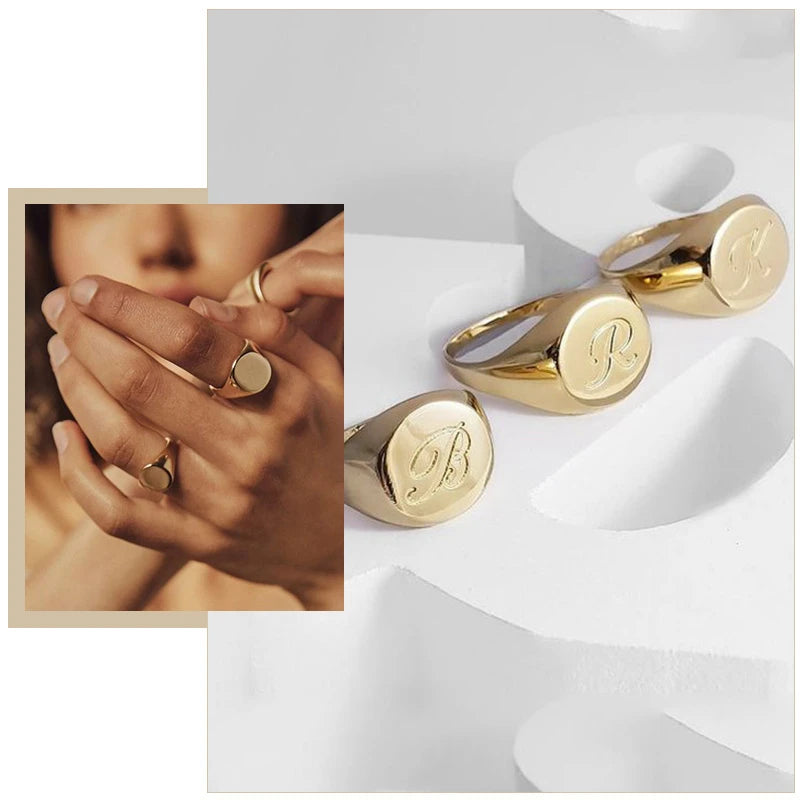 Chic Personalize Engraved Ring