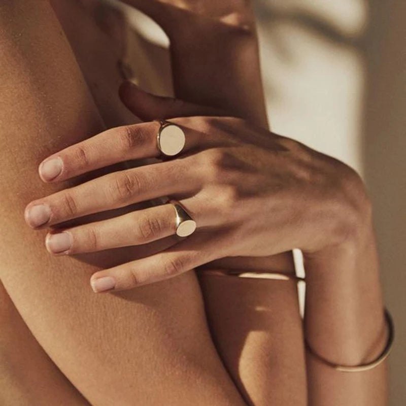 Chic Personalize Engraved Ring