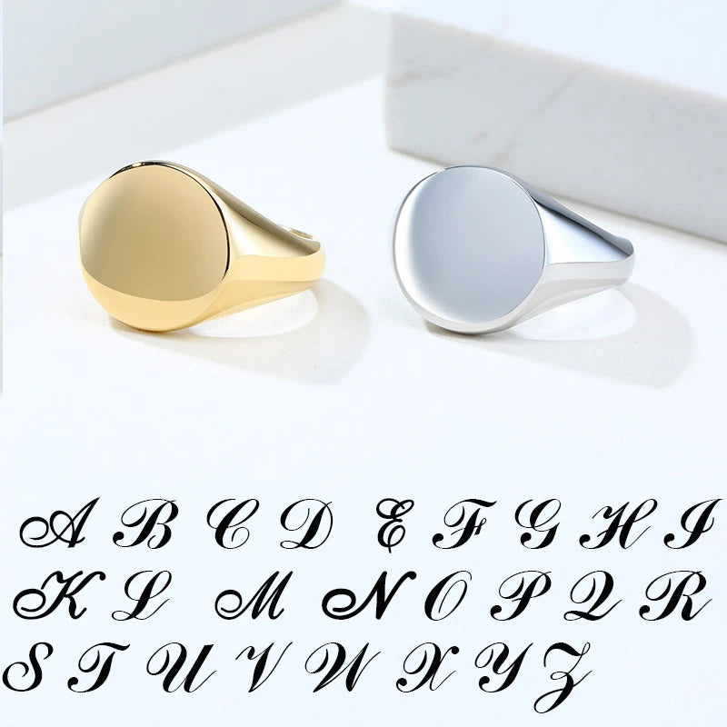 Chic Personalize Engraved Ring