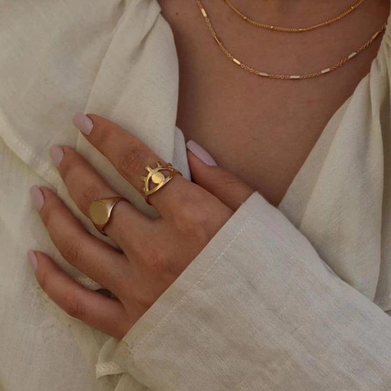Chic Personalize Engraved Ring