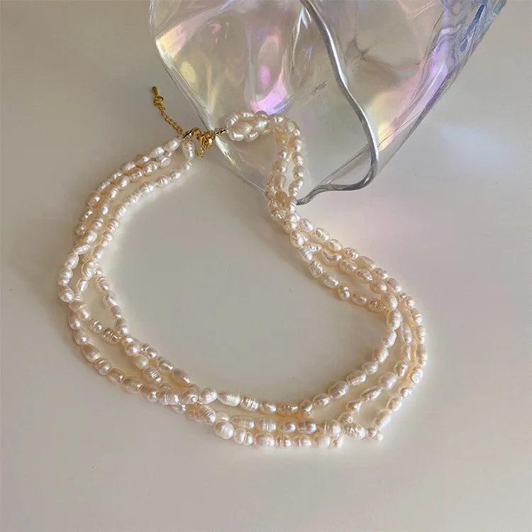 The Twist - 100% Natural Baroque Freshwater Pearl 14K Gold Filled