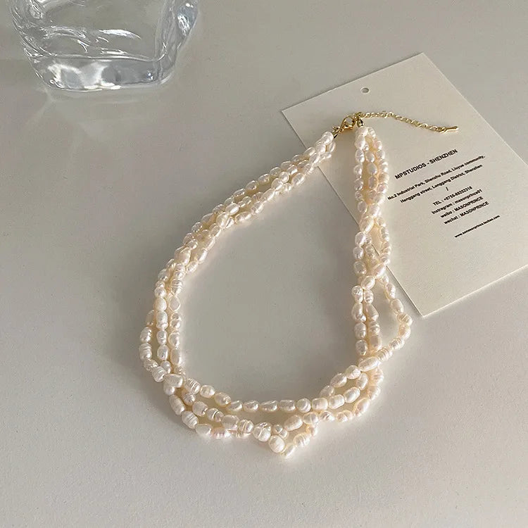 The Twist - 100% Natural Baroque Freshwater Pearl 14K Gold Filled
