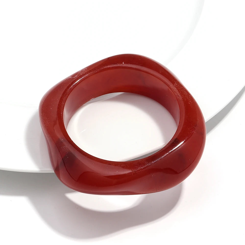 Big Colorful Geometric Irregular Bangles