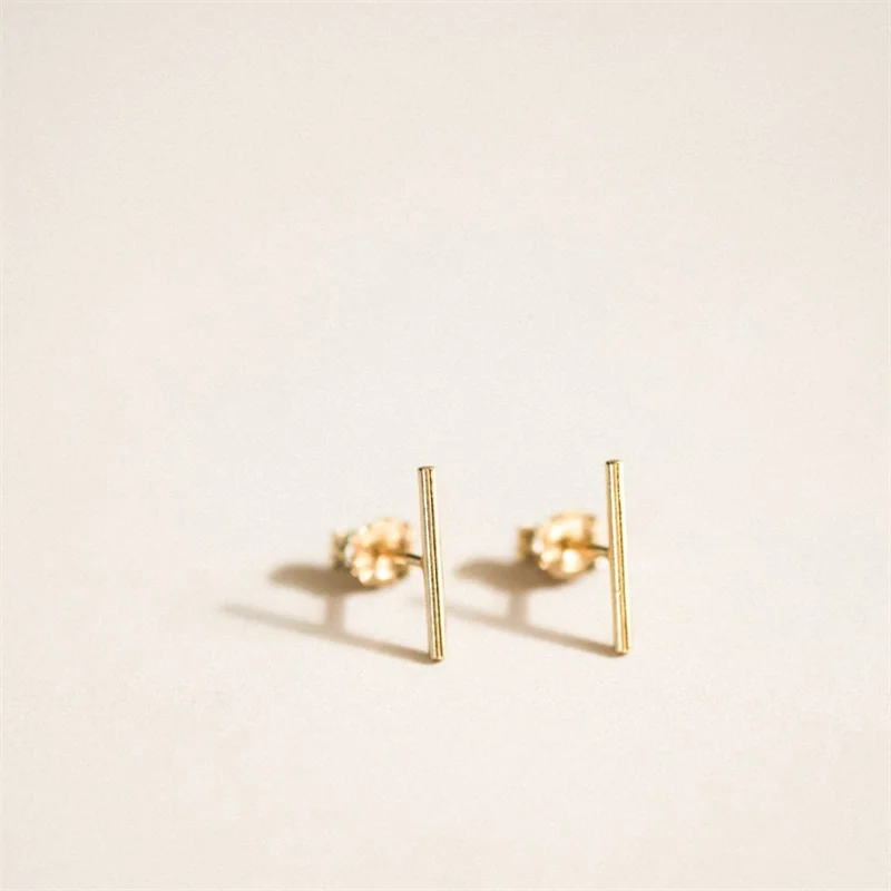 Gold Filled Bar Earrings