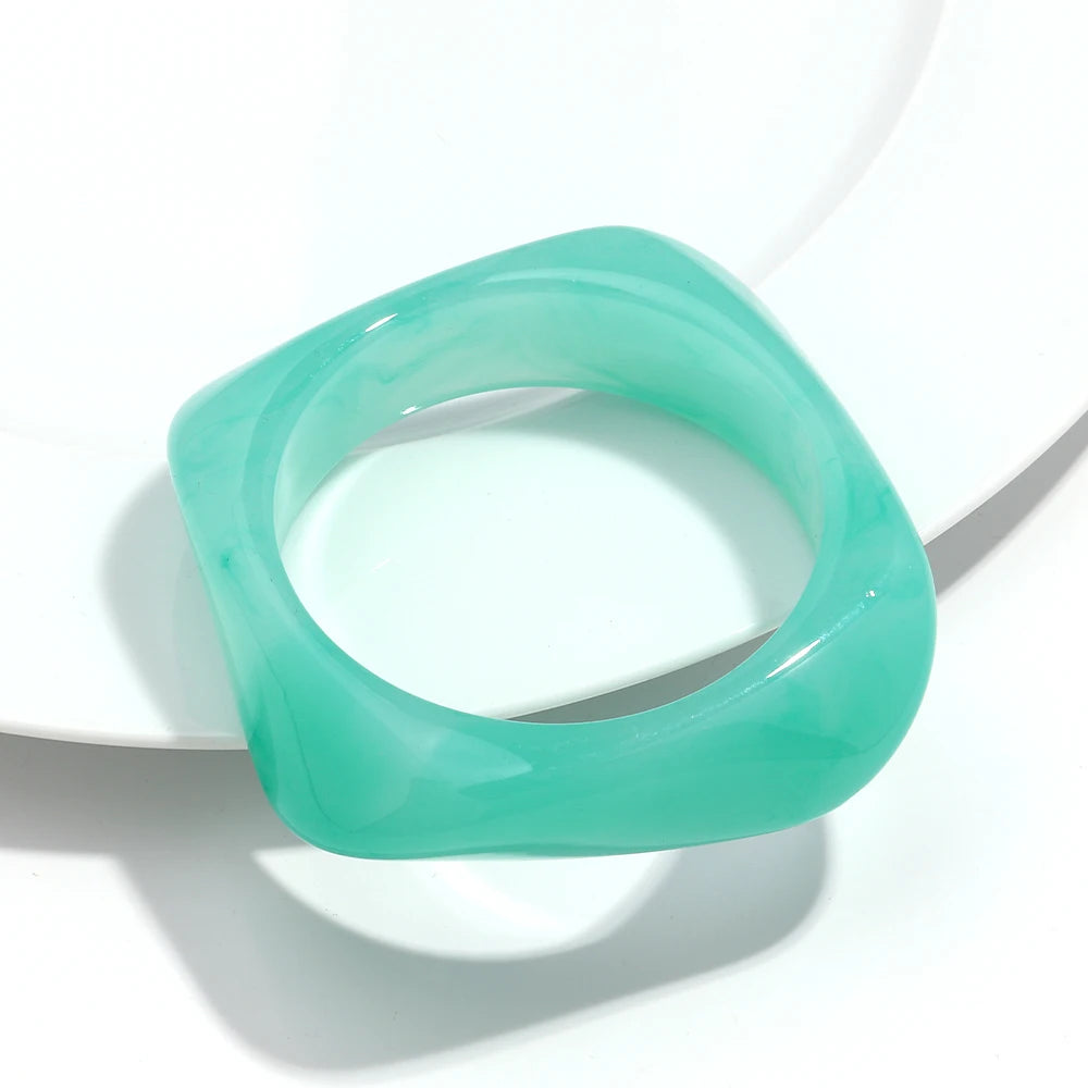 Big Colorful Geometric Irregular Bangles