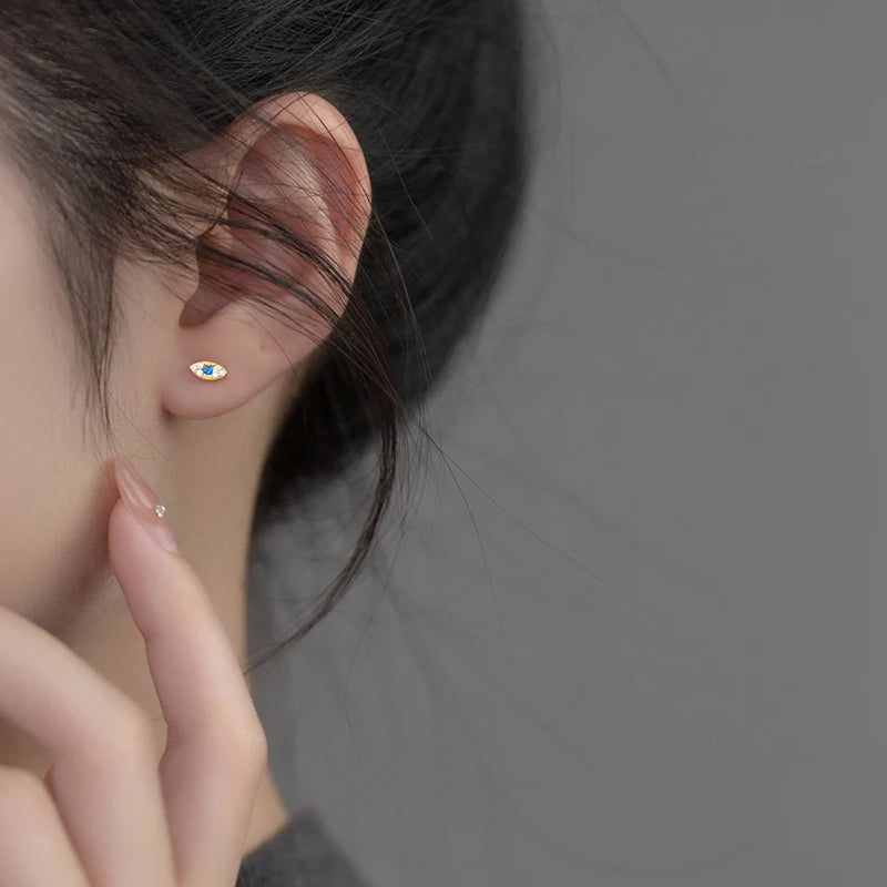 Stud Earrings Evil Eye
