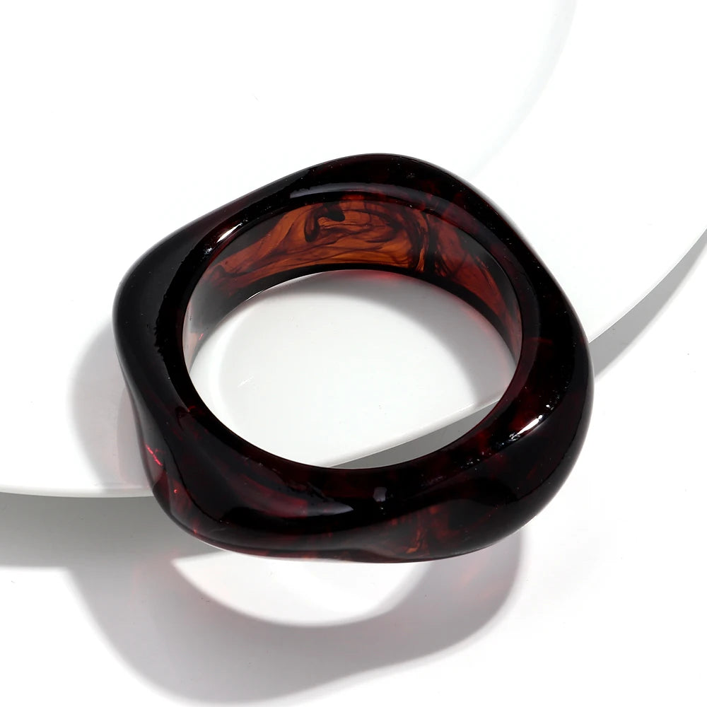 Big Colorful Geometric Irregular Bangles