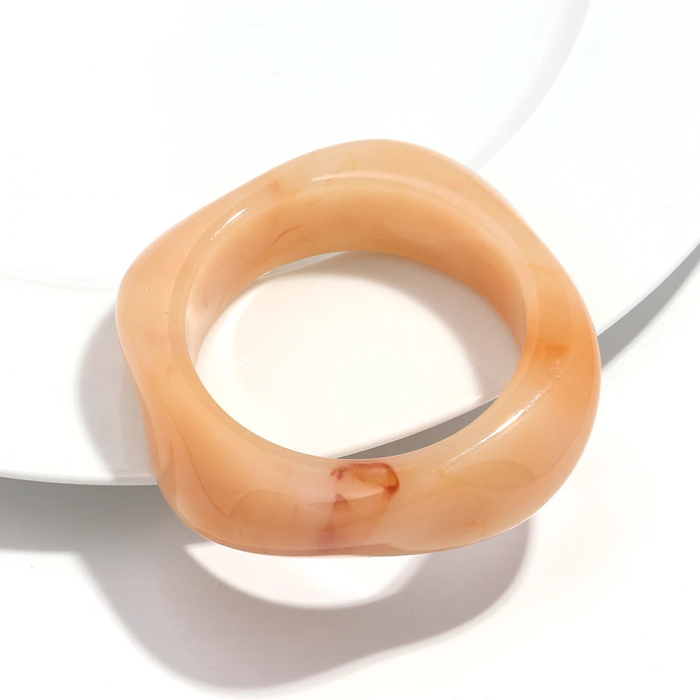 Big Colorful Geometric Irregular Bangles