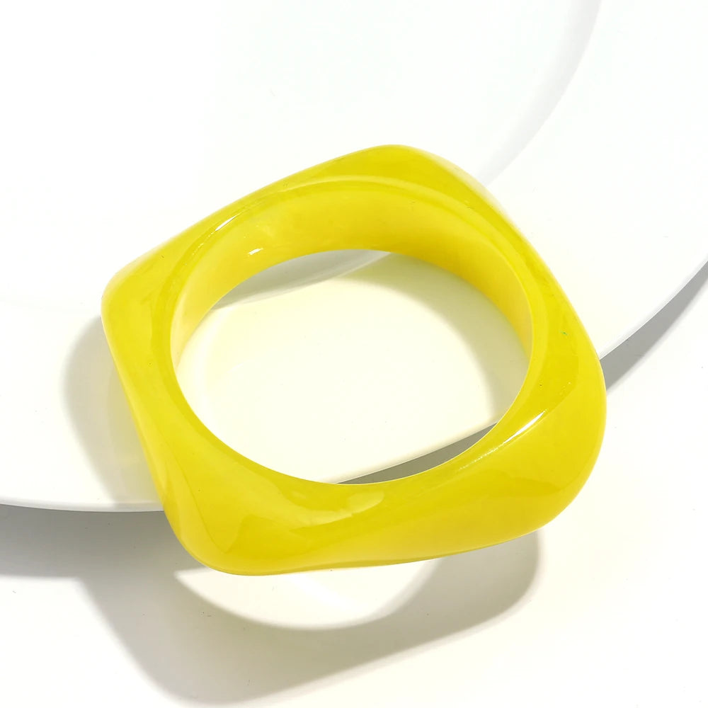 Big Colorful Geometric Irregular Bangles