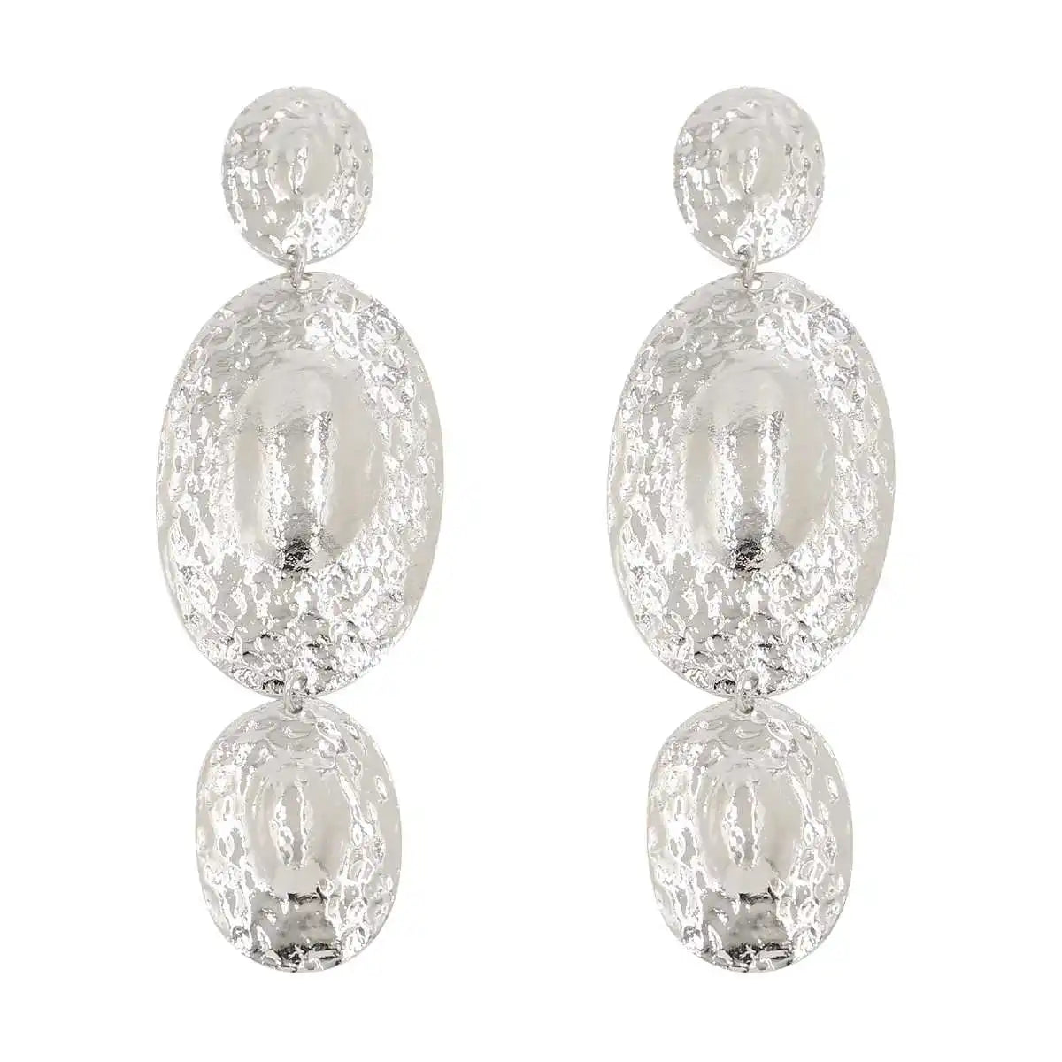 Hollow Flower Design Dangle Earrings - 14k Gold Plated