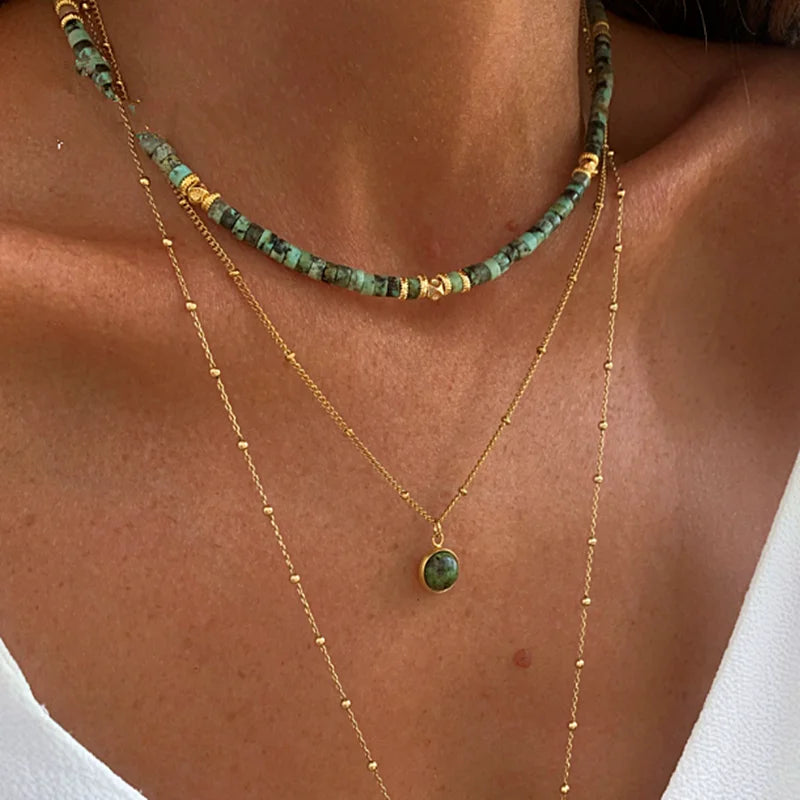 Natural Stone Handmade Necklaces