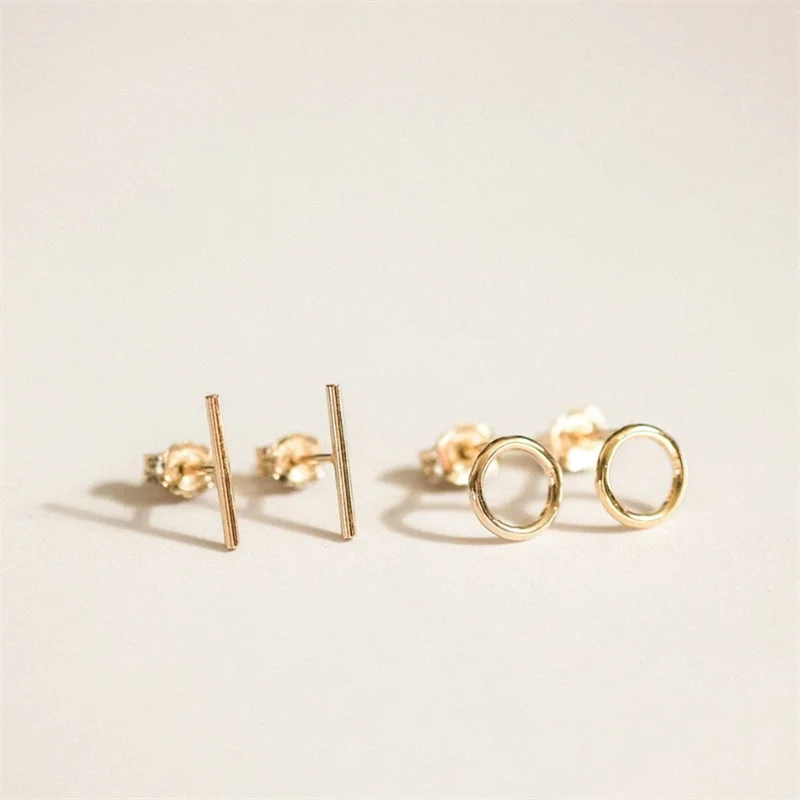 Gold Filled Bar Earrings