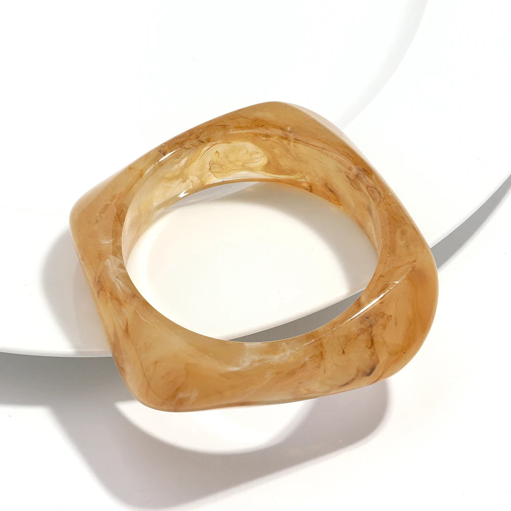 Big Colorful Geometric Irregular Bangles